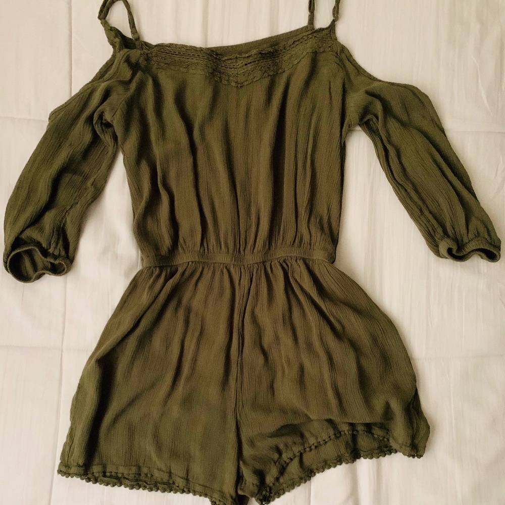 Mudd Olive green Romper
